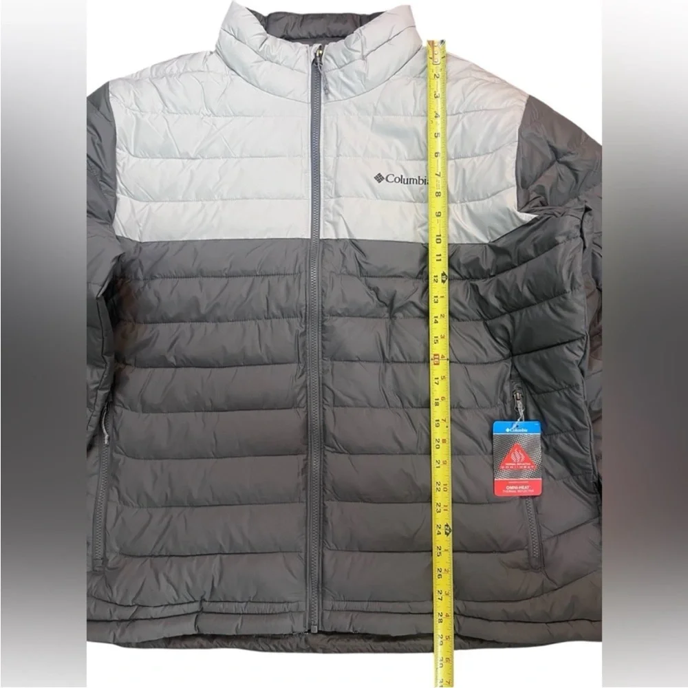 Columbia Men’s XXL Powder Lite Insulated Jacket 169800 Puffer Grey/white